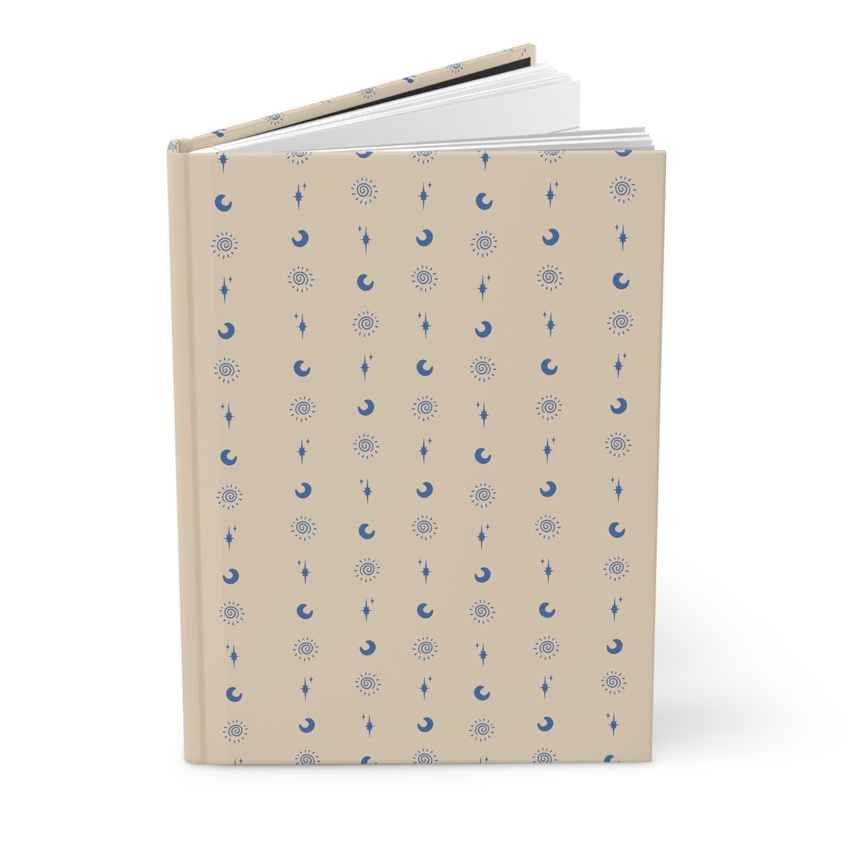 Blue Celestial Hardcover Journal | Sun Moon & Star Lined Notebook