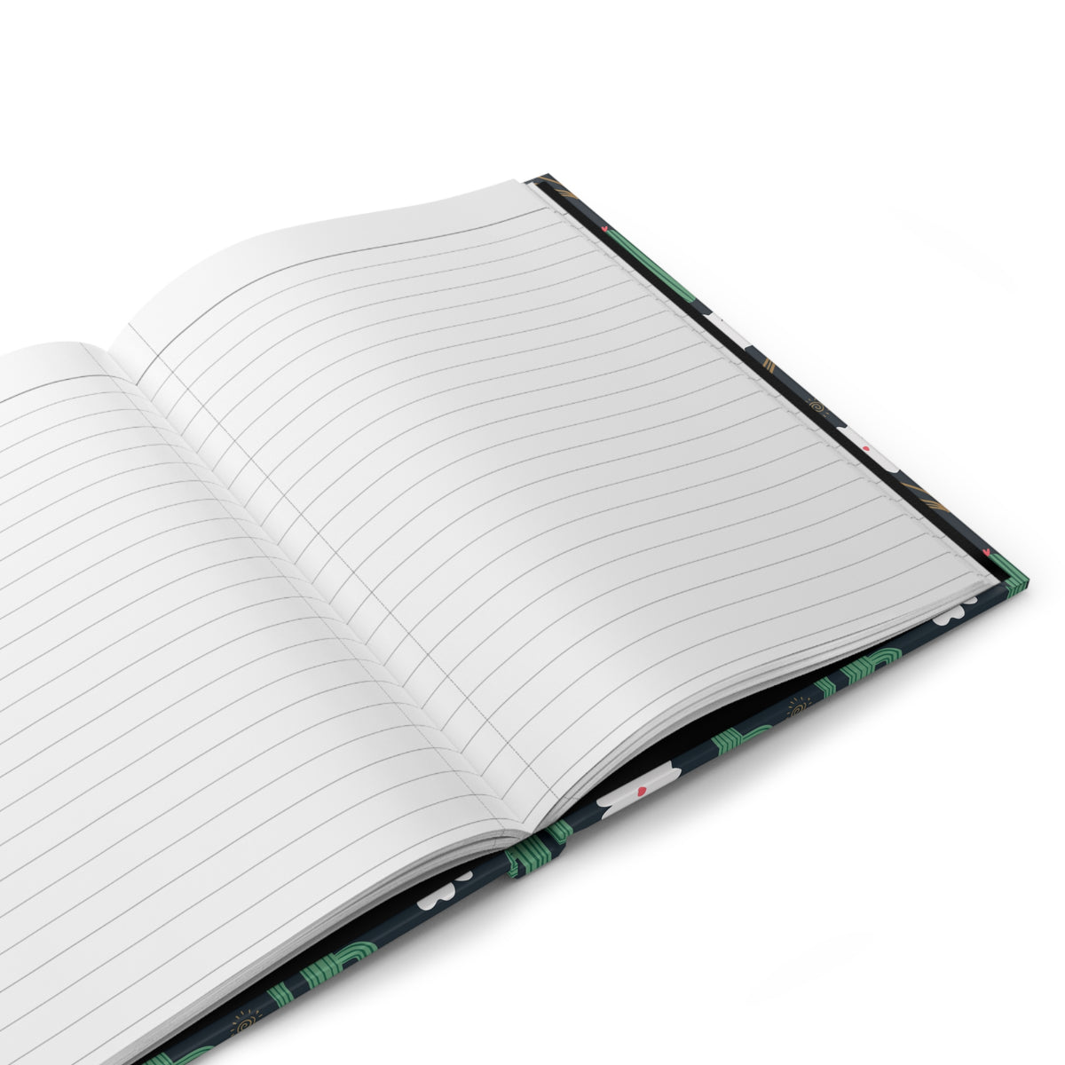 Midnight Cactus & Wildflower Hardcover Journal | Desert Floral Notebook