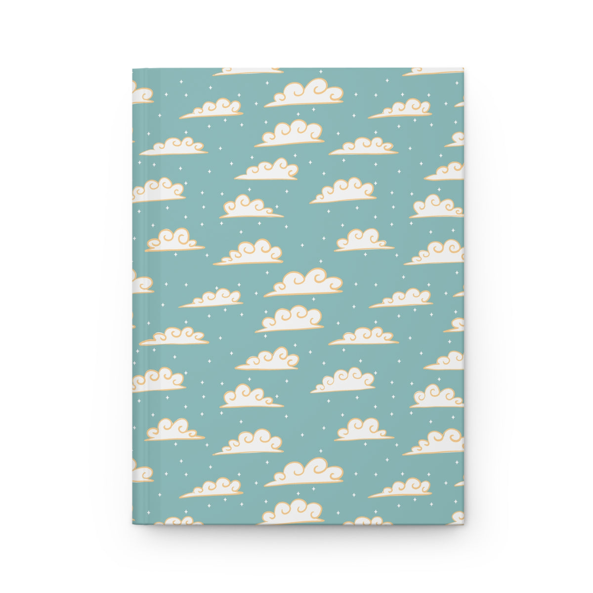 Whispering Clouds Journal – Teal Cloud Aesthetic Notebook | Coastal Sky Writing Journal | Minimal Dreamy Reflection Notebook