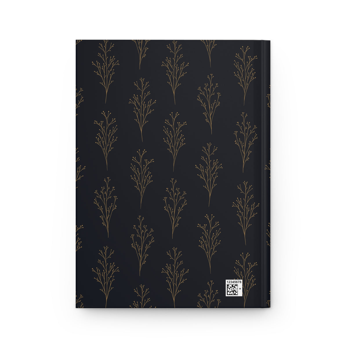 Blue & Gold Botanical Hardcover Journal | Vintage-Inspired Lined Notebook