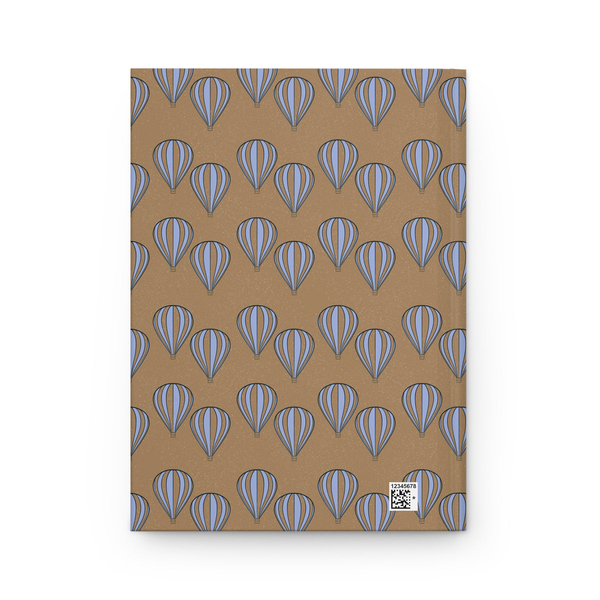 Quiet Ascent Journal – Purple Hot Air Balloon Notebook | Minimal Dreamy Sky Journal | Calm Aesthetic Writing & Reflection Notebook