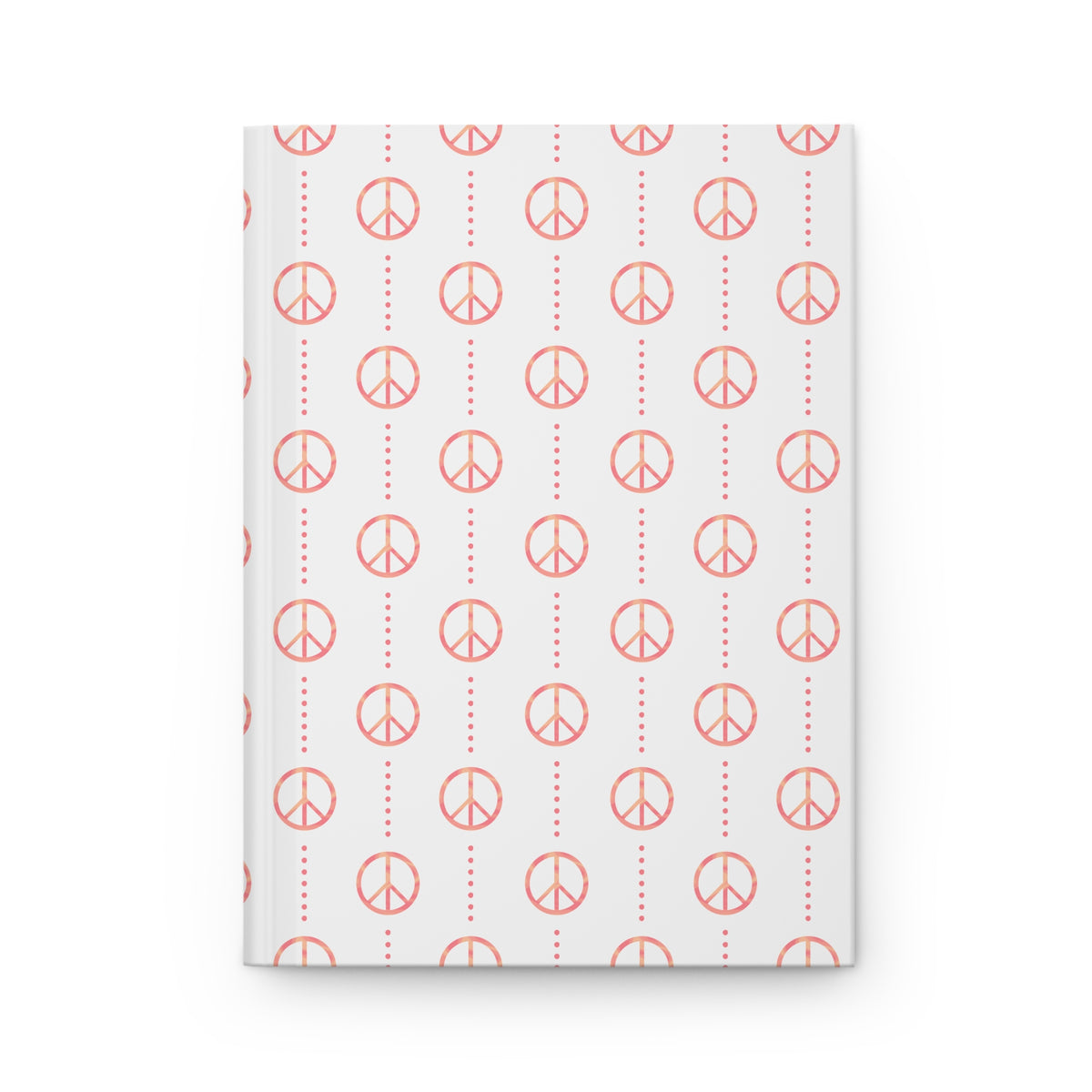 Retro Sunset Peace Sign Journal | Retro Notebook | Colorful Writing Journal | Boho Notebook for Journaling & Planning