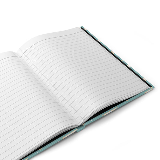 Whispering Clouds Journal – Teal Cloud Aesthetic Notebook | Coastal Sky Writing Journal | Minimal Dreamy Reflection Notebook