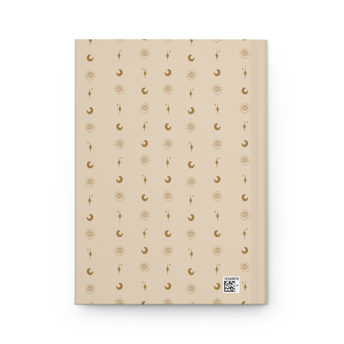 Neutral Celestial Hardcover Journal | Sun Moon & Star Lined Notebook