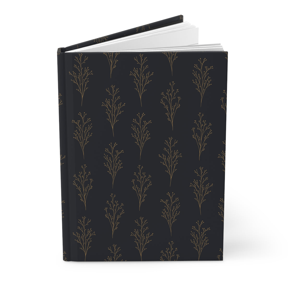 Blue & Gold Botanical Hardcover Journal | Vintage-Inspired Lined Notebook