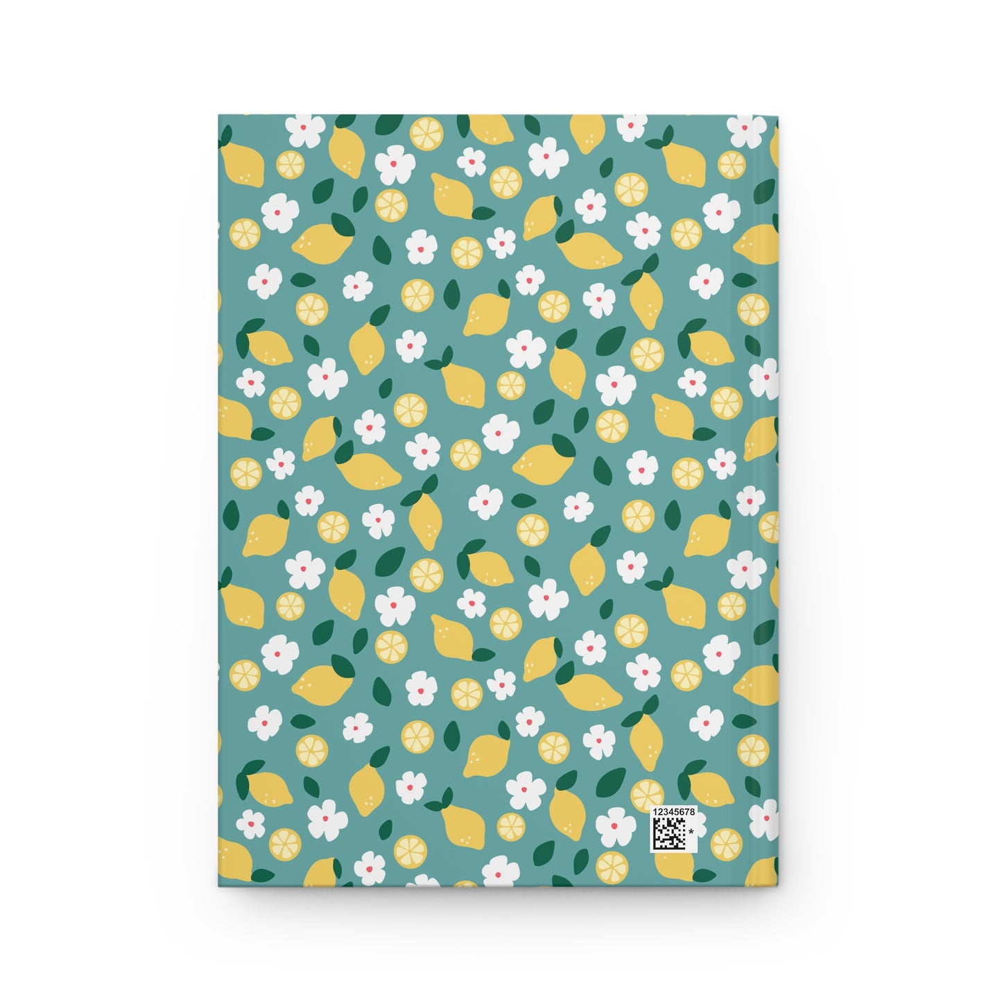 Teal Lemon Journal | Citrus Aesthetic Notebook | Fresh Summer Diary | Botanical Lemon Notebook | Cute Fruit Journal Gift for Her