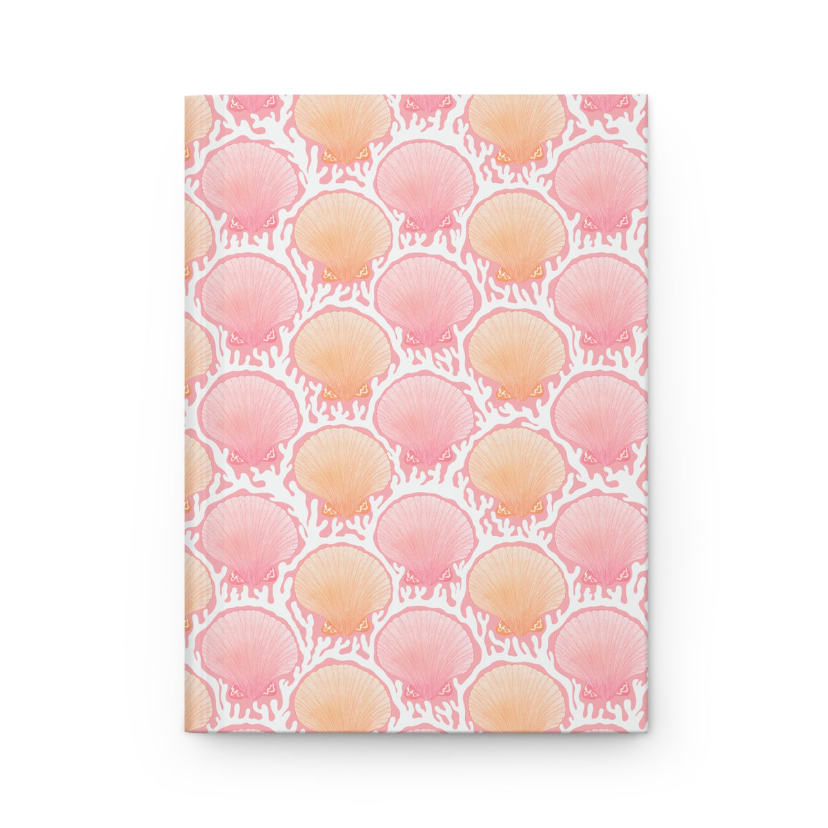 Coastal Seashell Journal | Pink Beach Aesthetic Notebook | Ocean Inspired Diary | Pastel Shell Notebook | Cute Coastal Gift for Her