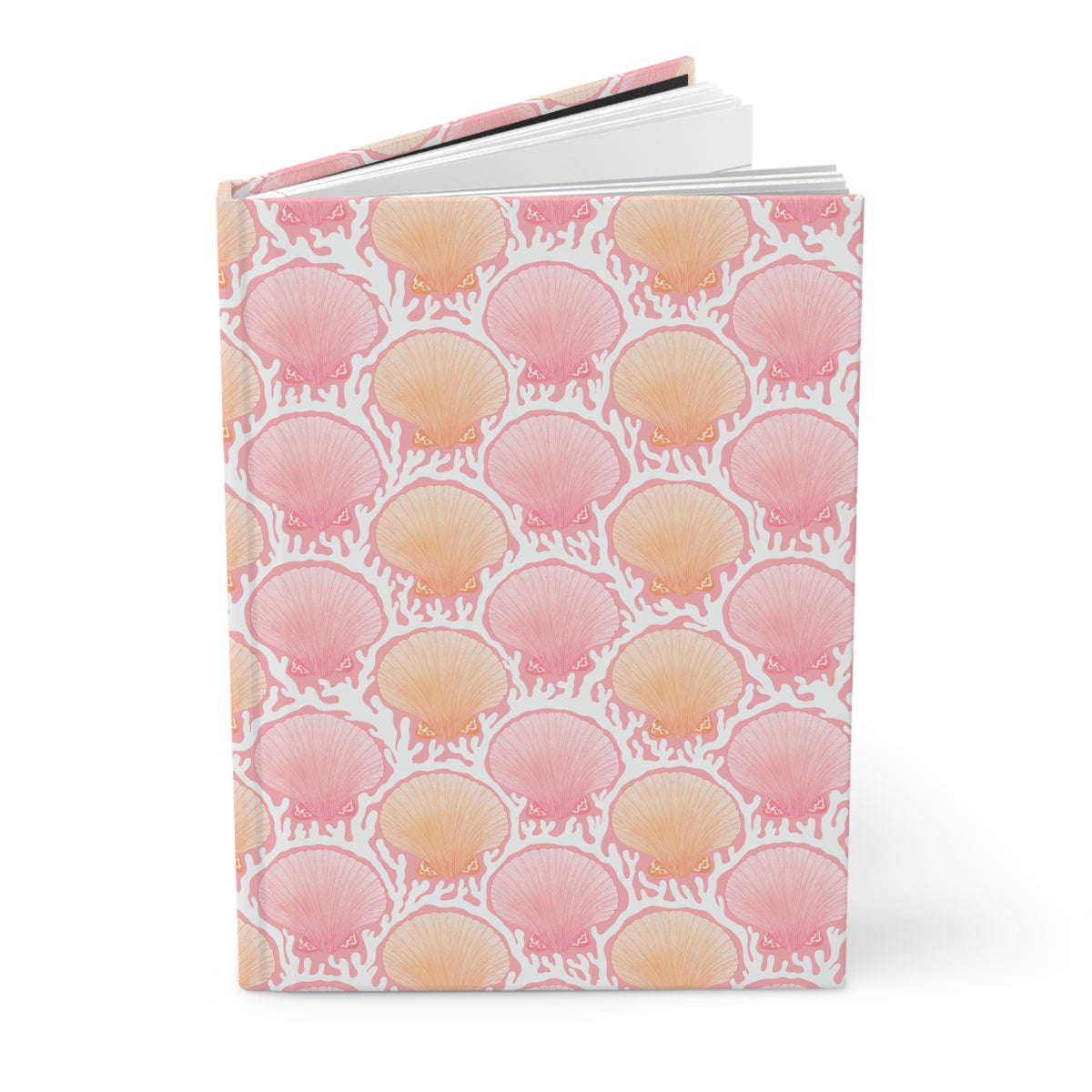 Coastal Seashell Journal | Pink Beach Aesthetic Notebook | Ocean Inspired Diary | Pastel Shell Notebook | Cute Coastal Gift for Her