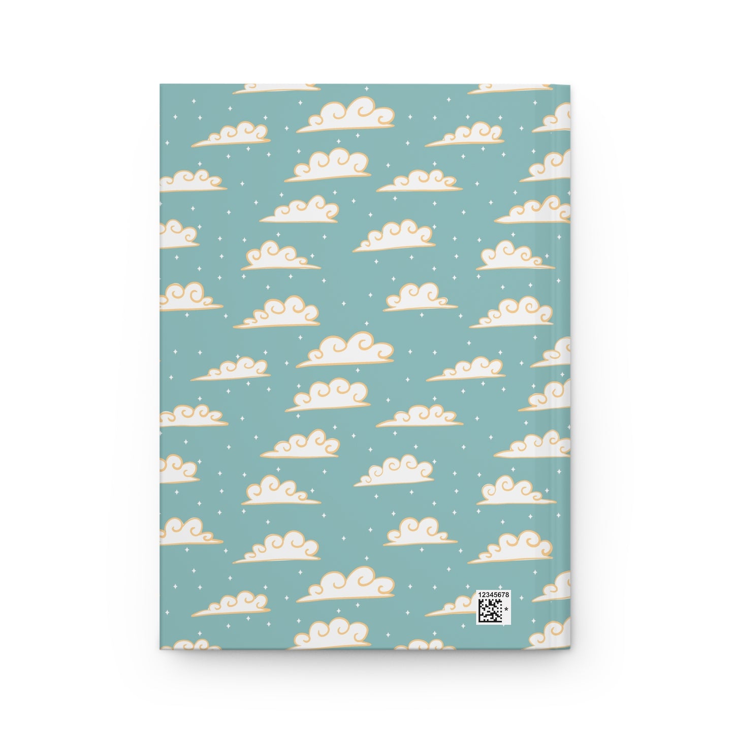 Whispering Clouds Journal – Teal Cloud Aesthetic Notebook | Coastal Sky Writing Journal | Minimal Dreamy Reflection Notebook