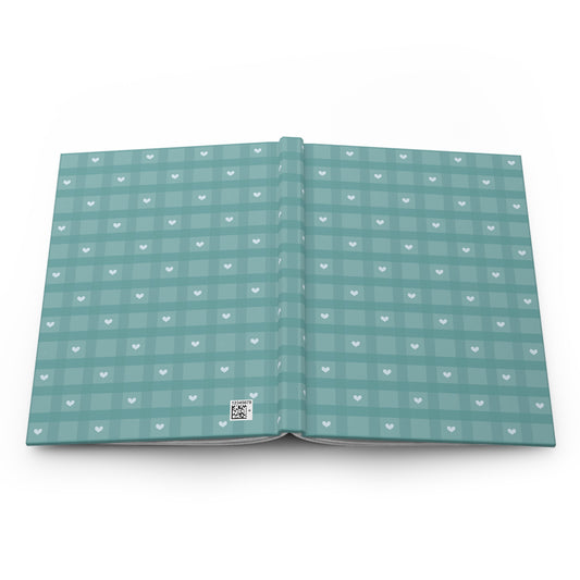 The French Nook Sweet Hearts Journal | Blue Gingham Notebook | Cottagecore Writing Journal | Everyday Notebook for Journaling & Planning