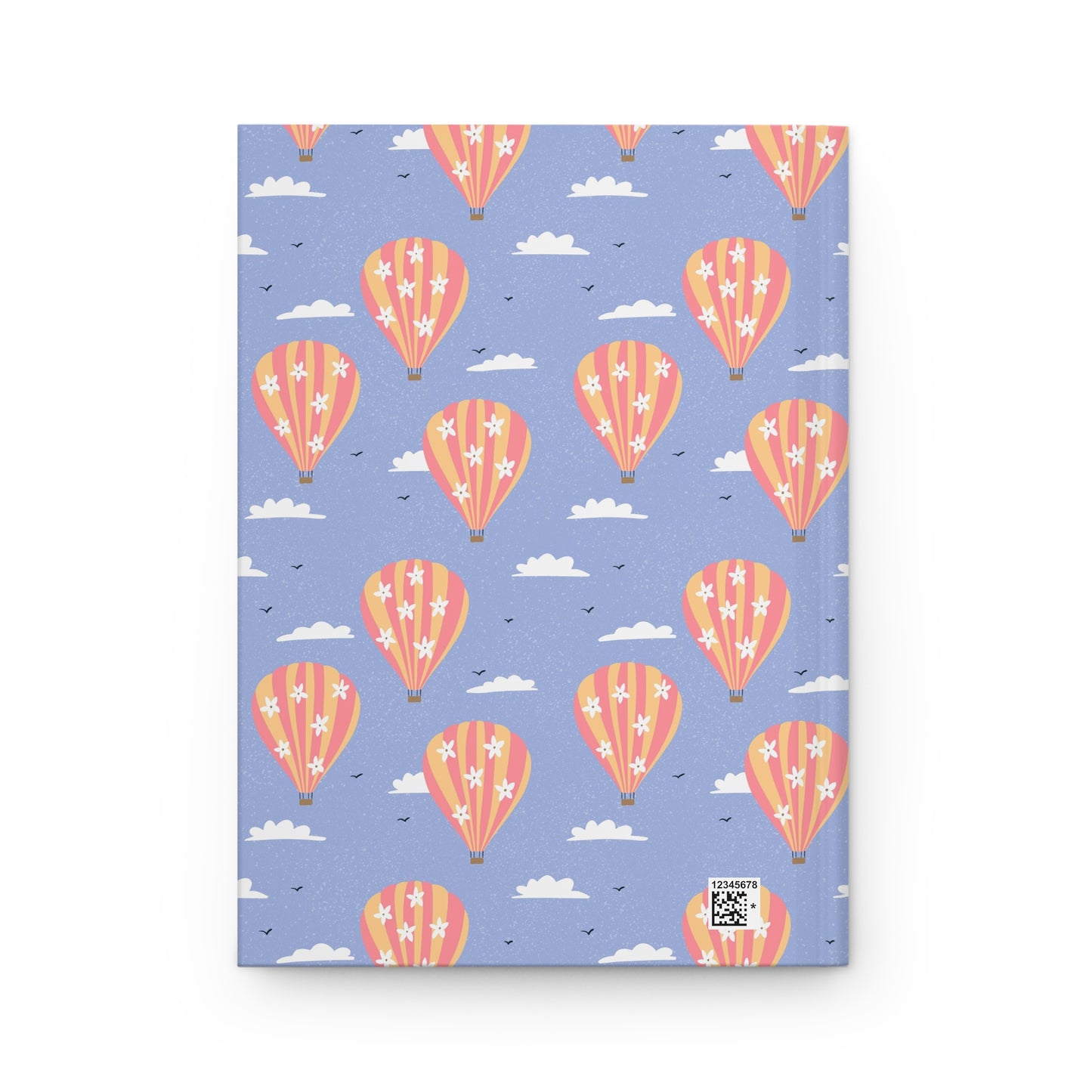 Blooming Skies Journal – Purple Hot Air Balloon Notebook | Dreamy Aesthetic Floral Sky Journal | Writing & Reflection Notebook Gift