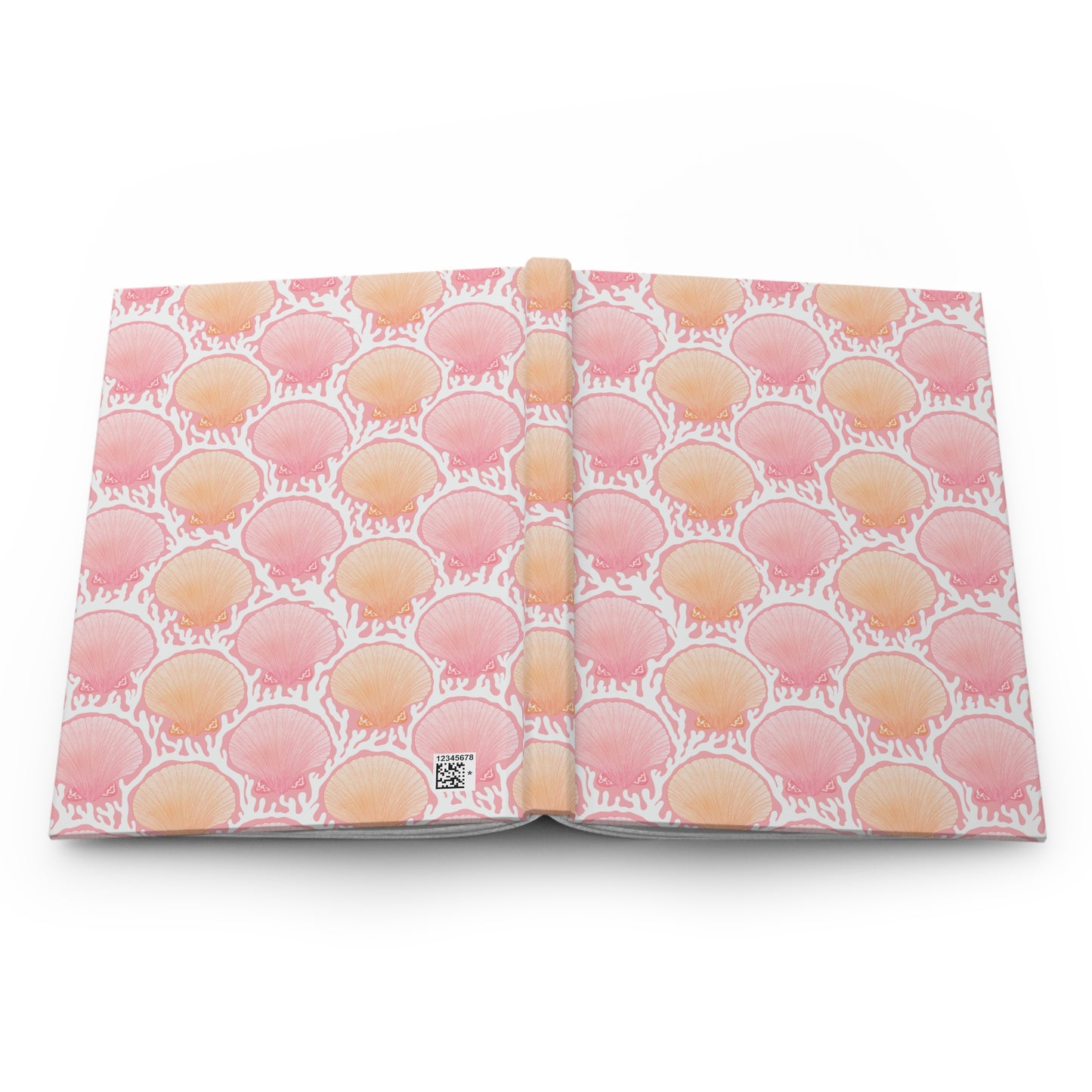 Coastal Seashell Journal | Pink Beach Aesthetic Notebook | Ocean Inspired Diary | Pastel Shell Notebook | Cute Coastal Gift for Her