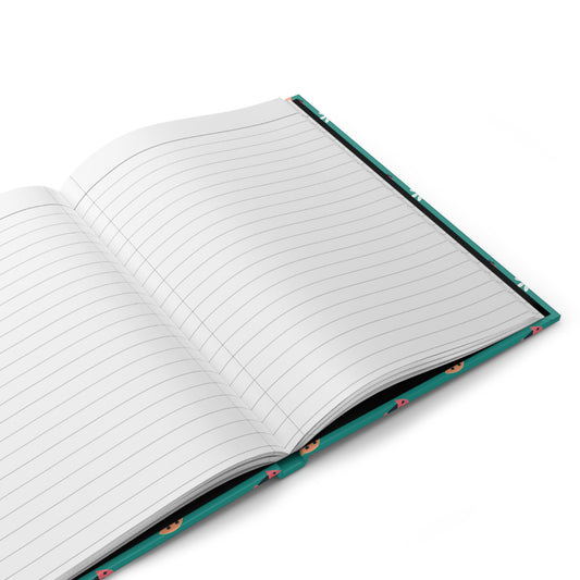 Ladybug Hardcover Journal | Whimsical Cottagecore Matte Notebook for Writing