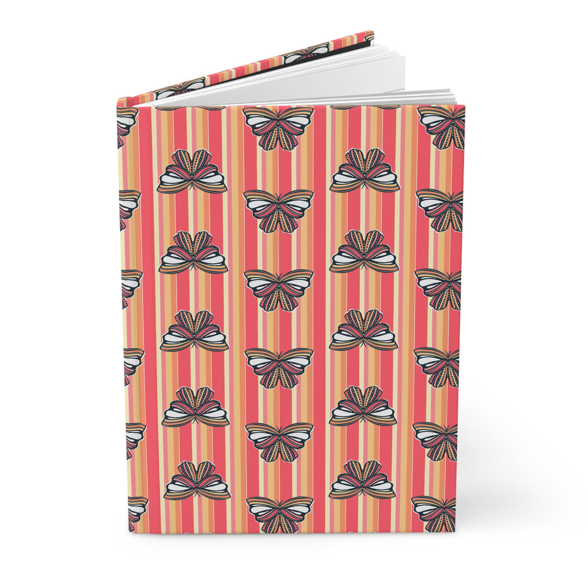 Retro Sunset Butterfly Journal | Colorful Butterfly Notebook | Whimsical Writing Journal | Everyday Notebook for Journaling & Planning