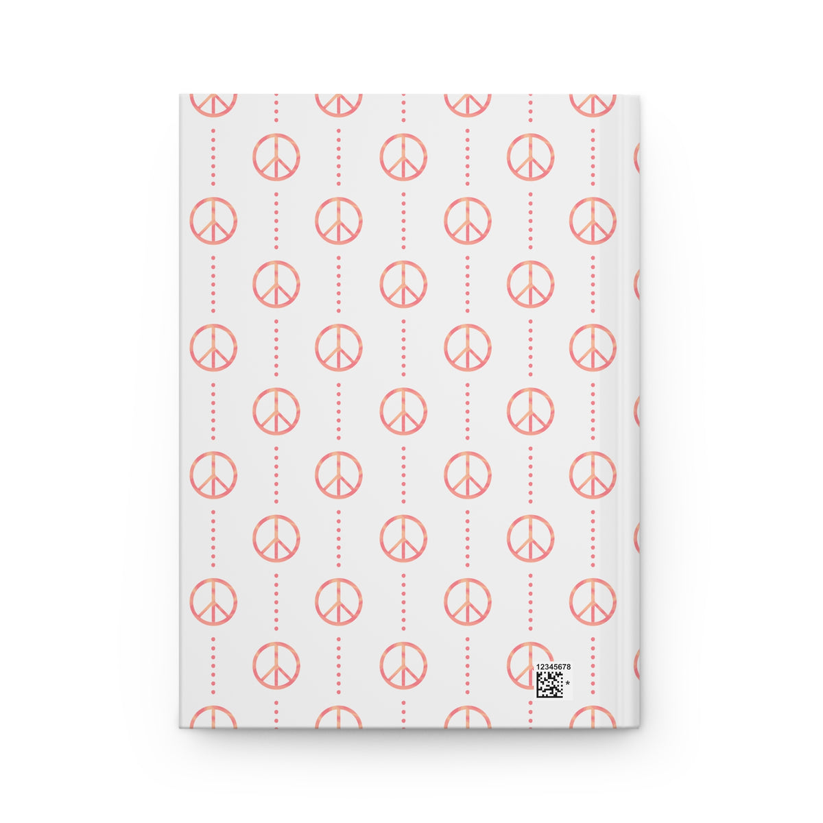 Retro Sunset Peace Sign Journal | Retro Notebook | Colorful Writing Journal | Boho Notebook for Journaling & Planning