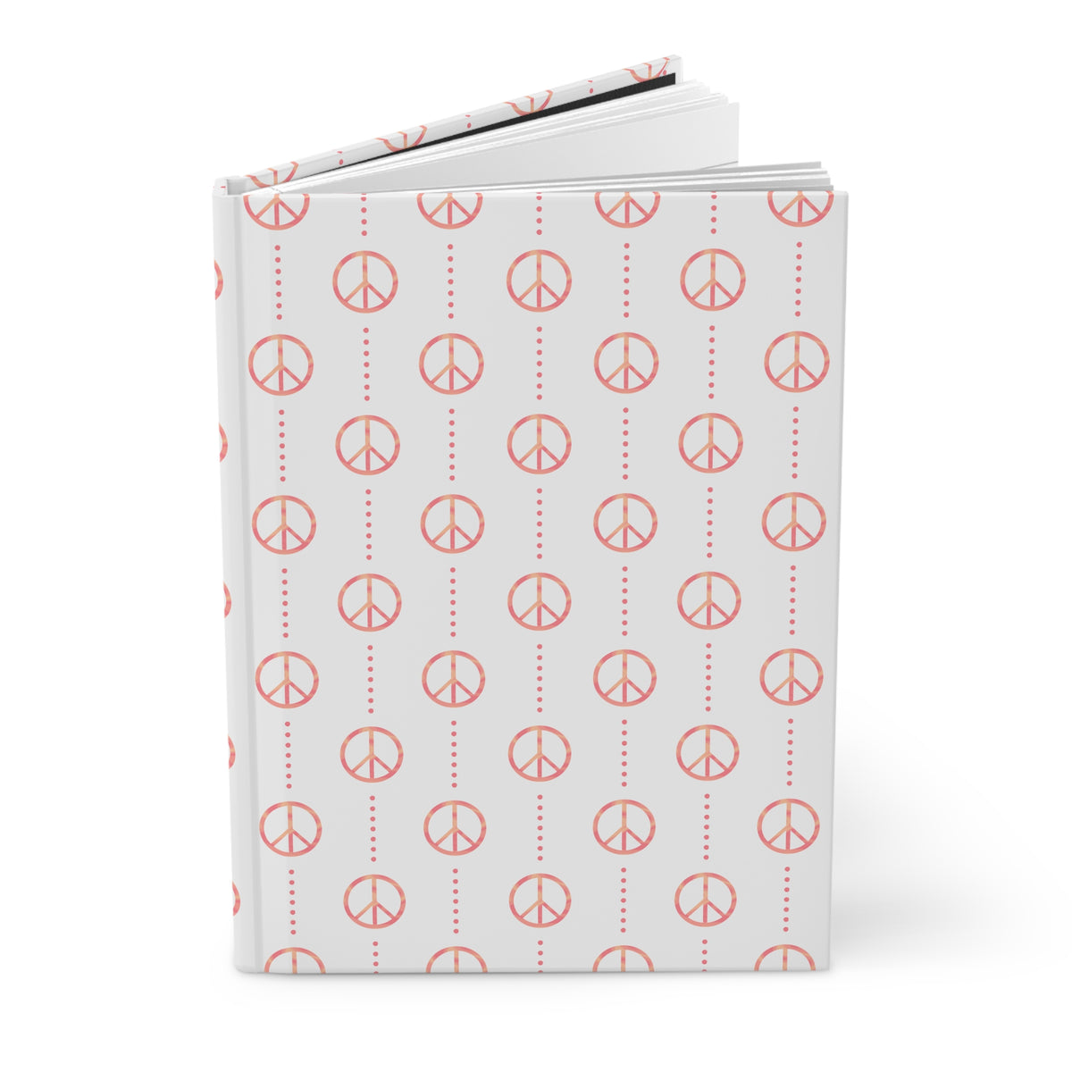 Retro Sunset Peace Sign Journal | Retro Notebook | Colorful Writing Journal | Boho Notebook for Journaling & Planning