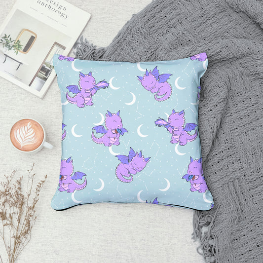 Seamless Dragon Celestial Pattern Purple | Dragons, Moons & Stars | Fantasy Digital Paper PNG for Sublimation & POD