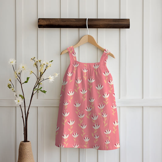 Whimsical Blooms Seamless Pattern Pink