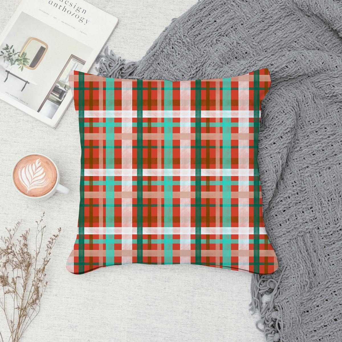 Classic Plaid Seamless Pattern Seasonal | Digital Paper PNG | Tartan Check Design | 12” x 12” 300 DPI Commercial Use