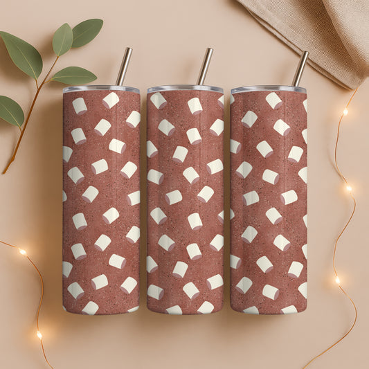 Hot Cocoa 20 oz Tumbler Wrap – Cozy Winter Mug Print PNG | Digital 9.25” x 8.20”