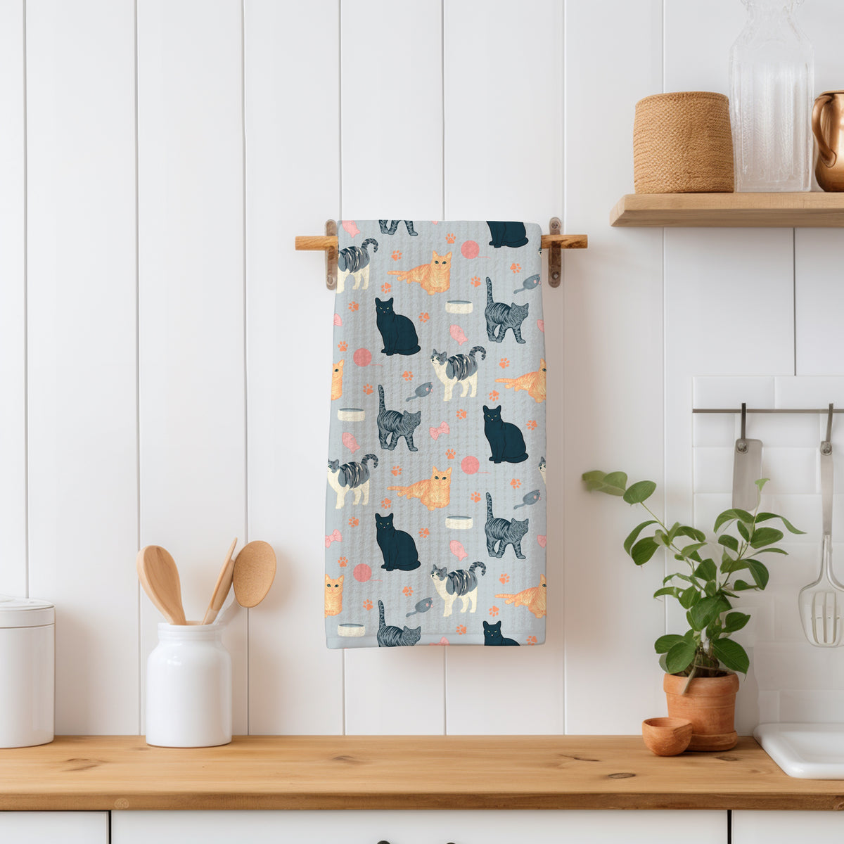 Cat Seamless Pattern Light Grey β Whimsical Feline Digital Design PNG | 12β x 12β 300 DPI