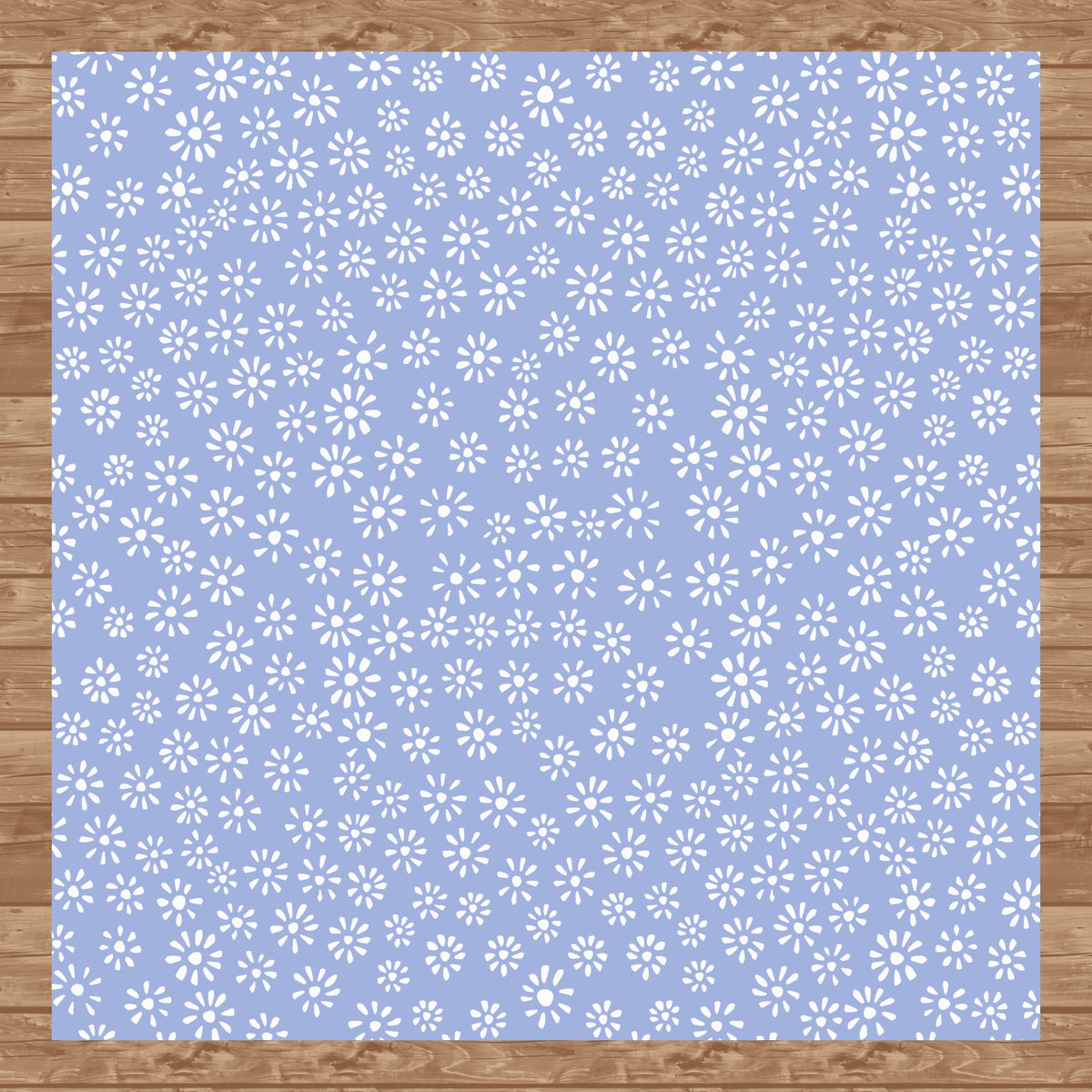 Cute Drawn Daisy Seamless Pattern Purple | Floral Digital Download | 12x12 PNG