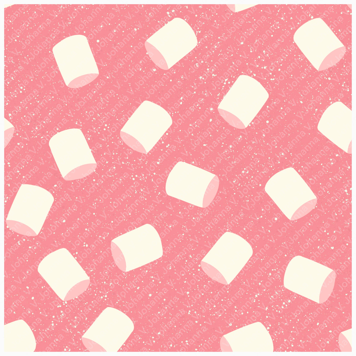 Cozy Winter Seamless Pattern Bundle Pink | S’mores, Snowmen, Mittens & Marshmallows | 12x12 PNG | Digital Download | Commercial & Personal