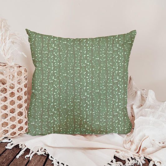 Blossom Vine | Sage Green Floral Seamless Pattern