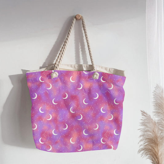 Moonlit Constellation Sky in Orchid