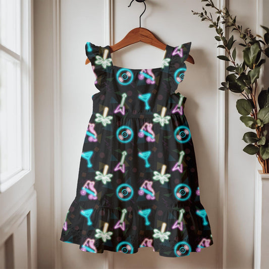 Neon After Hours | Retro Neon Icons Seamless Patter