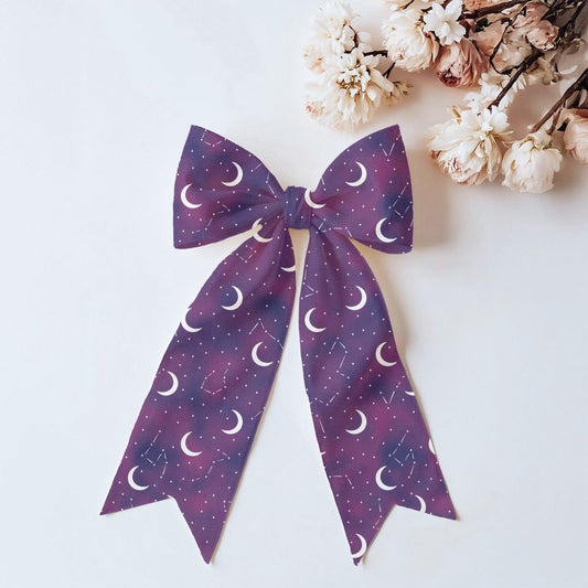 Moonlit Constellation Sky in Amethyst