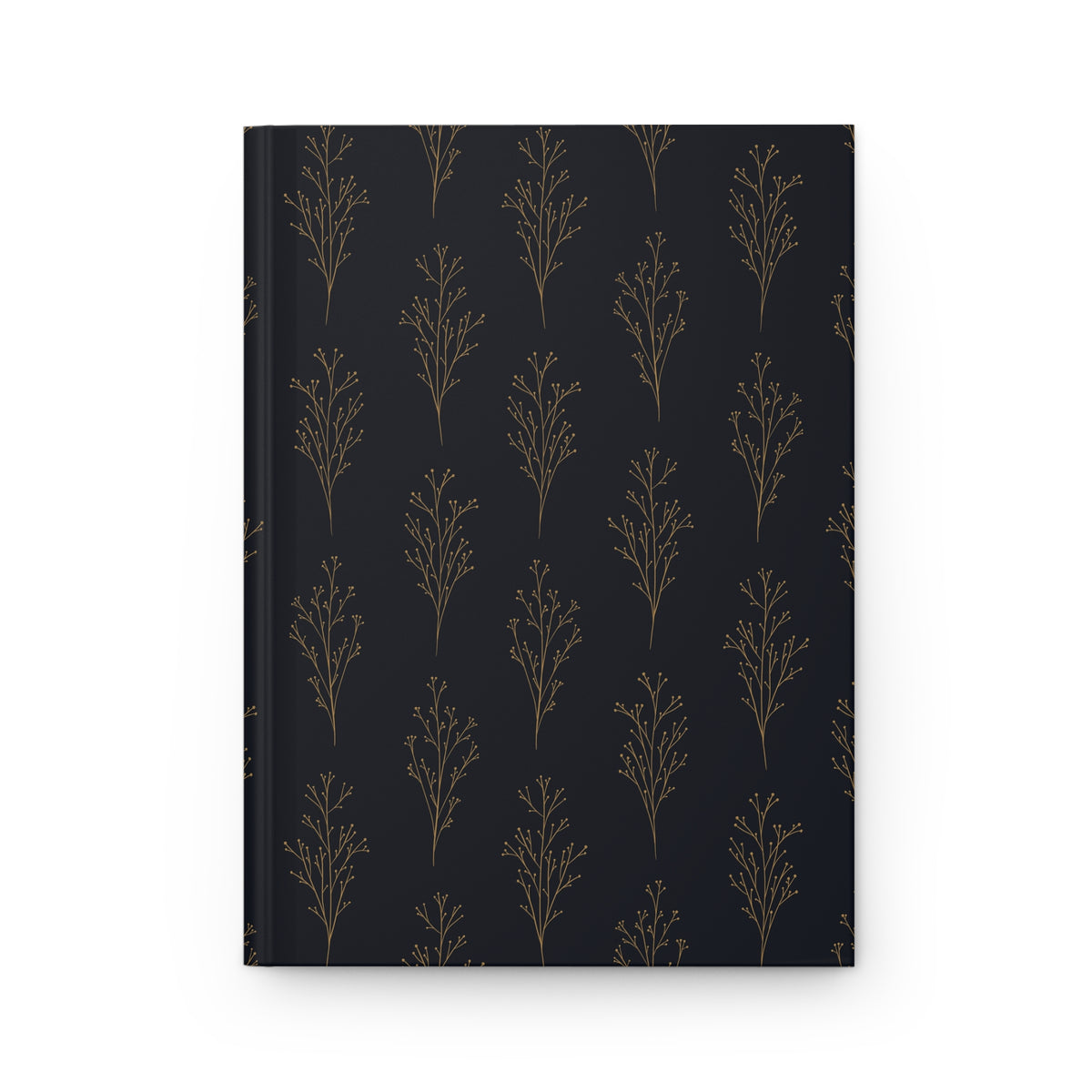 Blue & Gold Botanical Hardcover Journal | Vintage-Inspired Lined Notebook