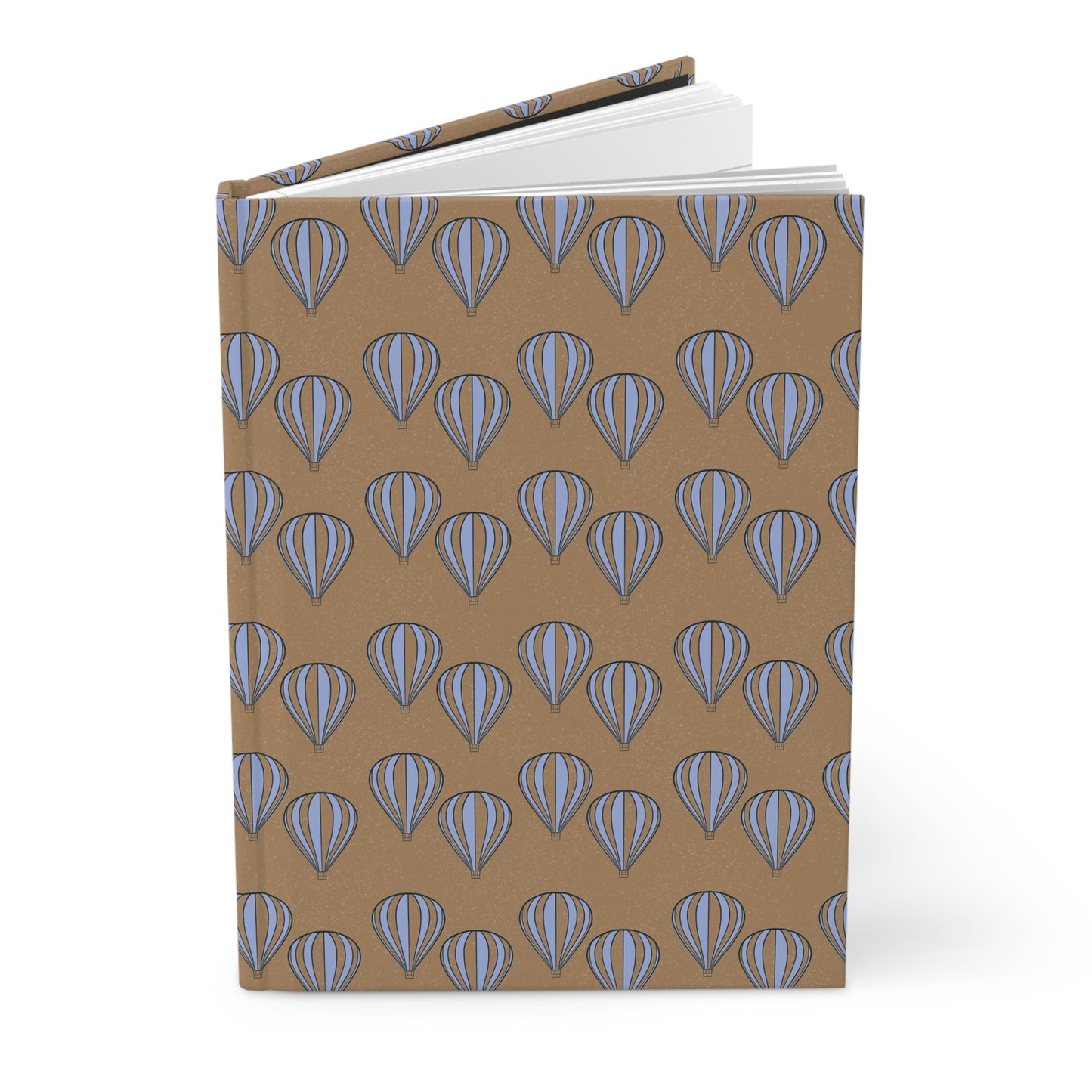 Quiet Ascent Journal – Purple Hot Air Balloon Notebook | Minimal Dreamy Sky Journal | Calm Aesthetic Writing & Reflection Notebook