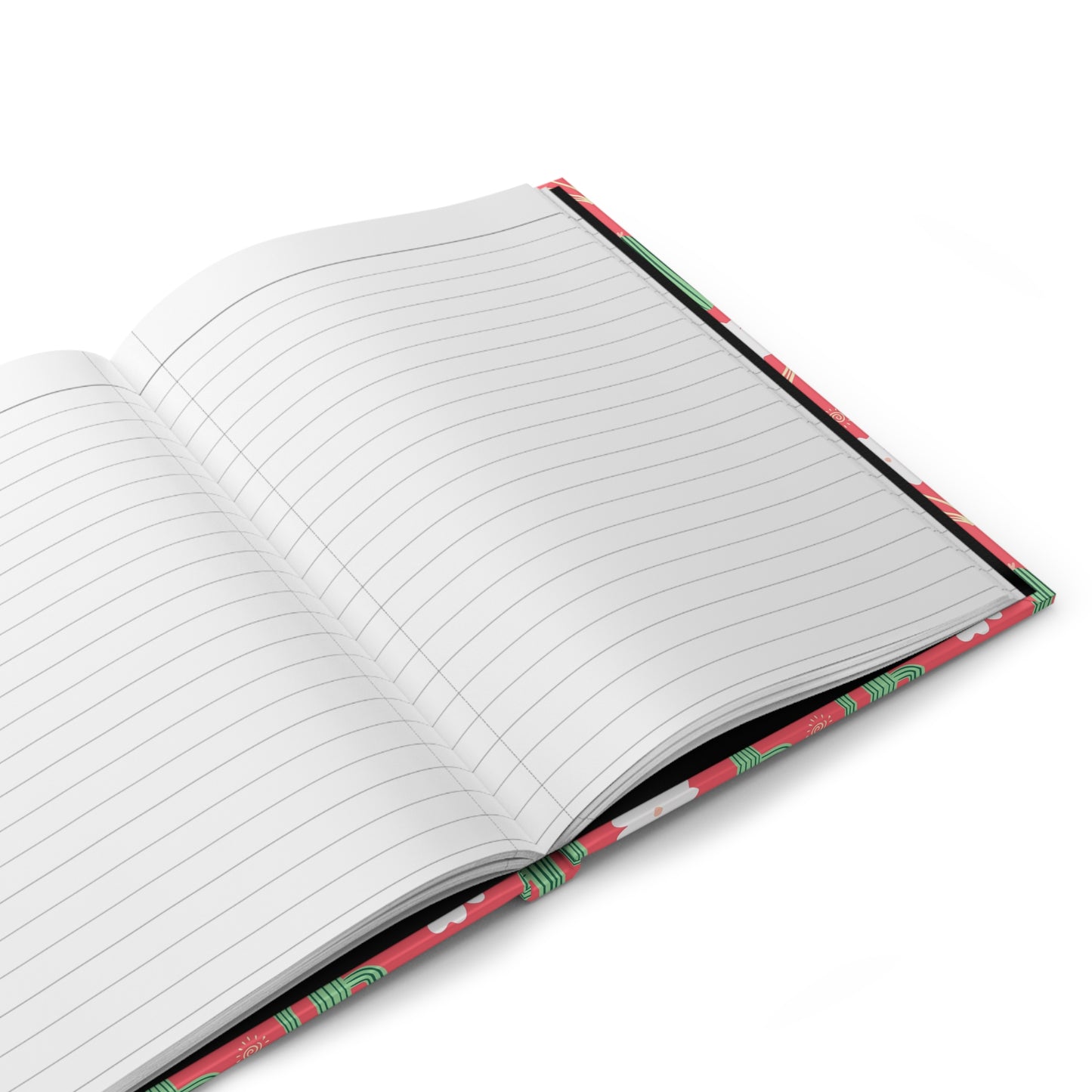 Coral Cactus & Wildflower Hardcover Journal | Desert Floral Lined Notebook