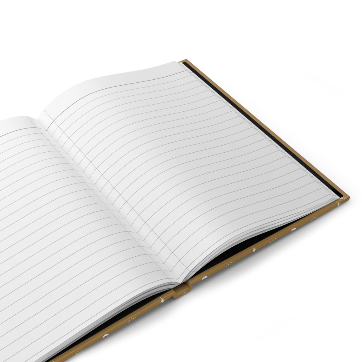 Golden Celestial Hardcover Journal | Sun, Moon & Star Lined Notebook