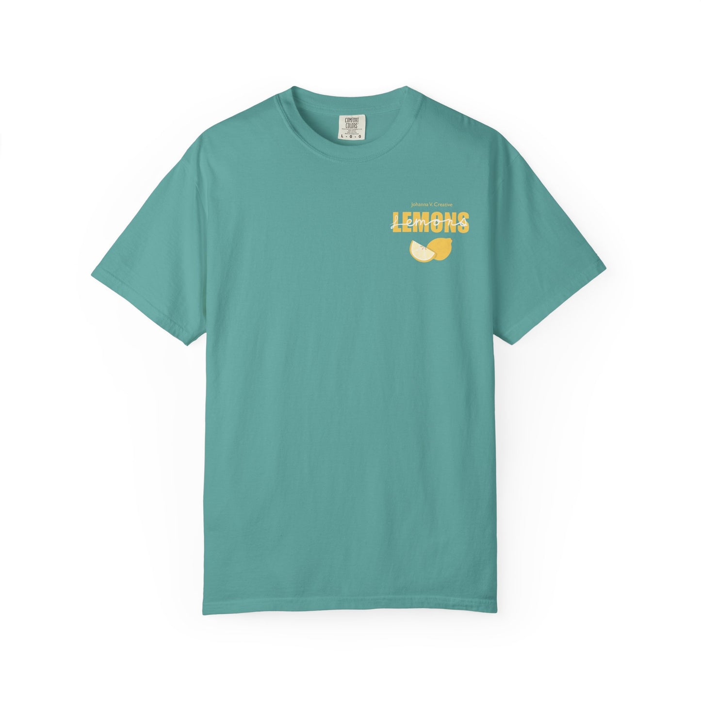 Lemon Pattern Graphic Tee – Bright Citrus Summer Aesthetic Shirt