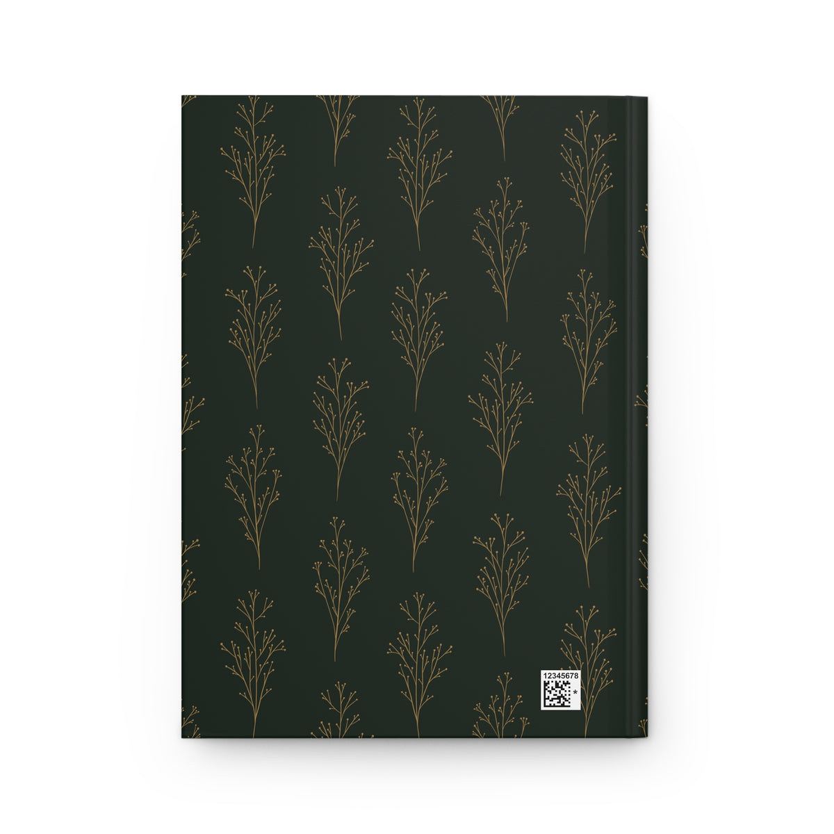 Green & Gold Botanical Hardcover Journal | Vintage-Inspired Lined Notebook