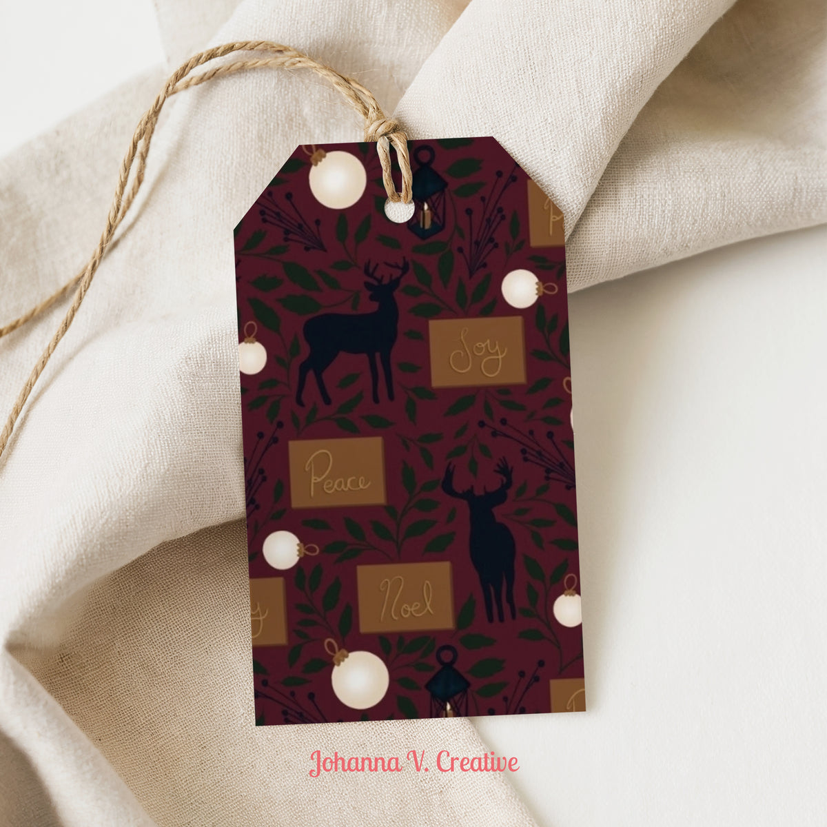 Printable Christmas Gift Tags | 24 Holiday Gift Tag Designs