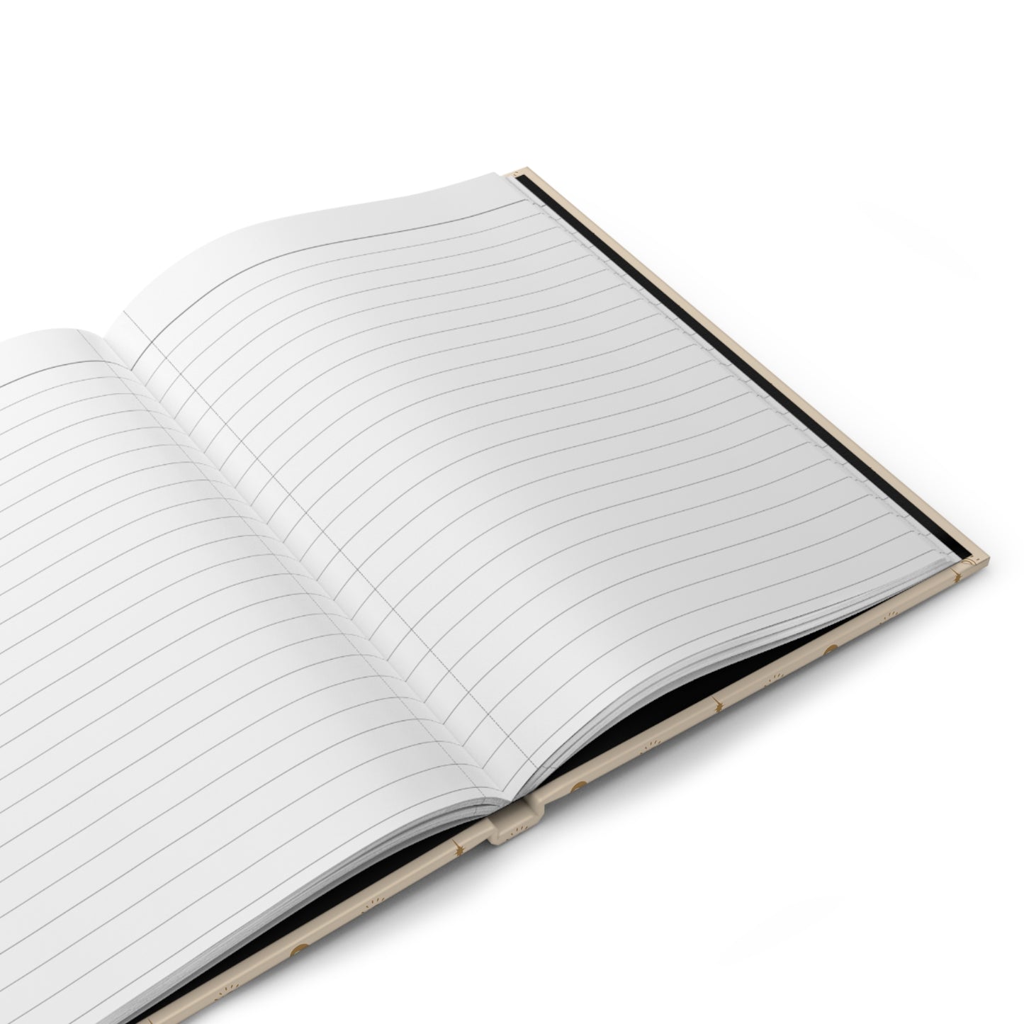Neutral Celestial Hardcover Journal | Sun Moon & Star Lined Notebook