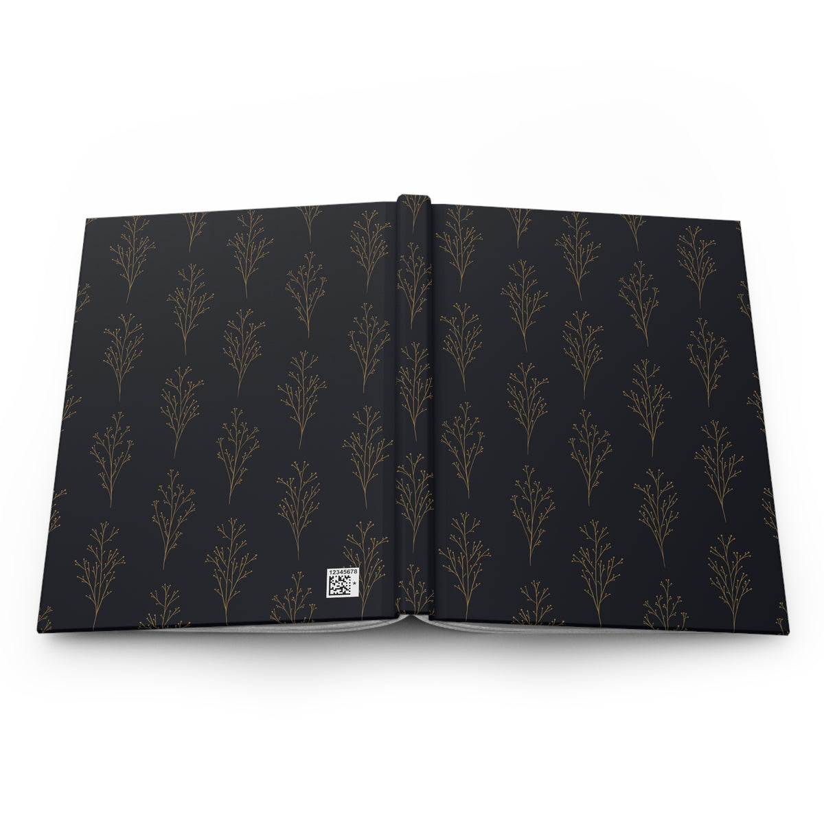 Blue & Gold Botanical Hardcover Journal | Vintage-Inspired Lined Notebook