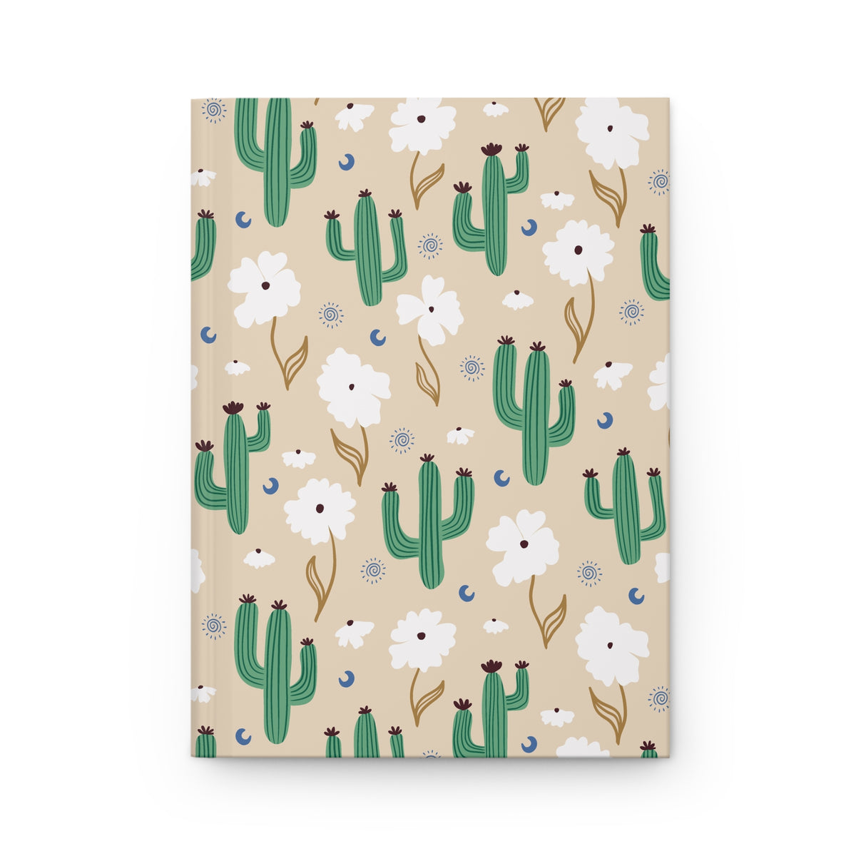 Desert Bloom Cactus Hardcover Journal | Floral Western Notebook