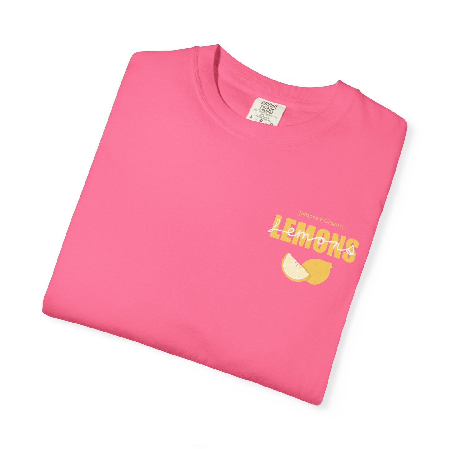 Lemon Pattern Graphic Tee – Bright Citrus Summer Aesthetic Shirt