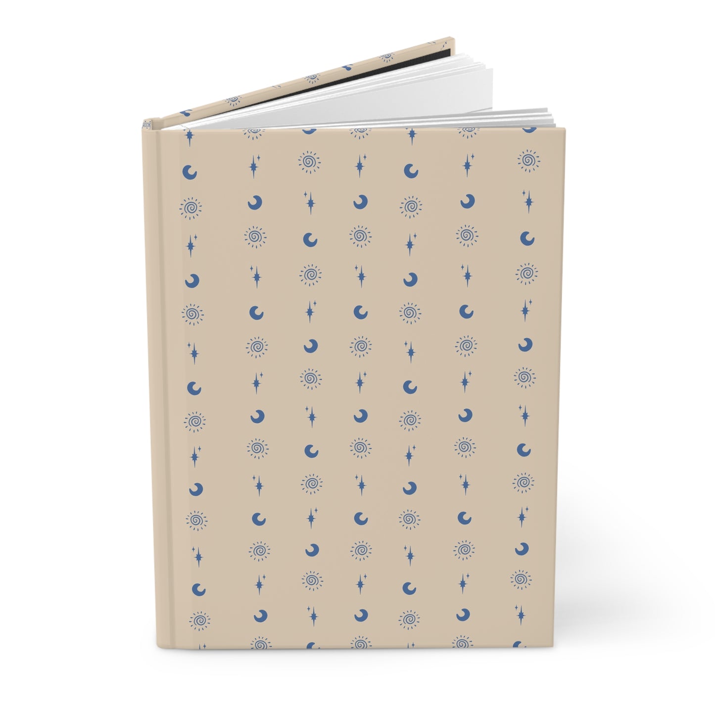 Blue Celestial Hardcover Journal | Sun Moon & Star Lined Notebook