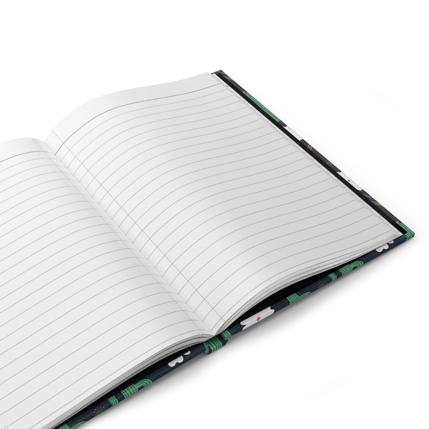 Midnight Cactus & Wildflower Hardcover Journal | Desert Floral Notebook