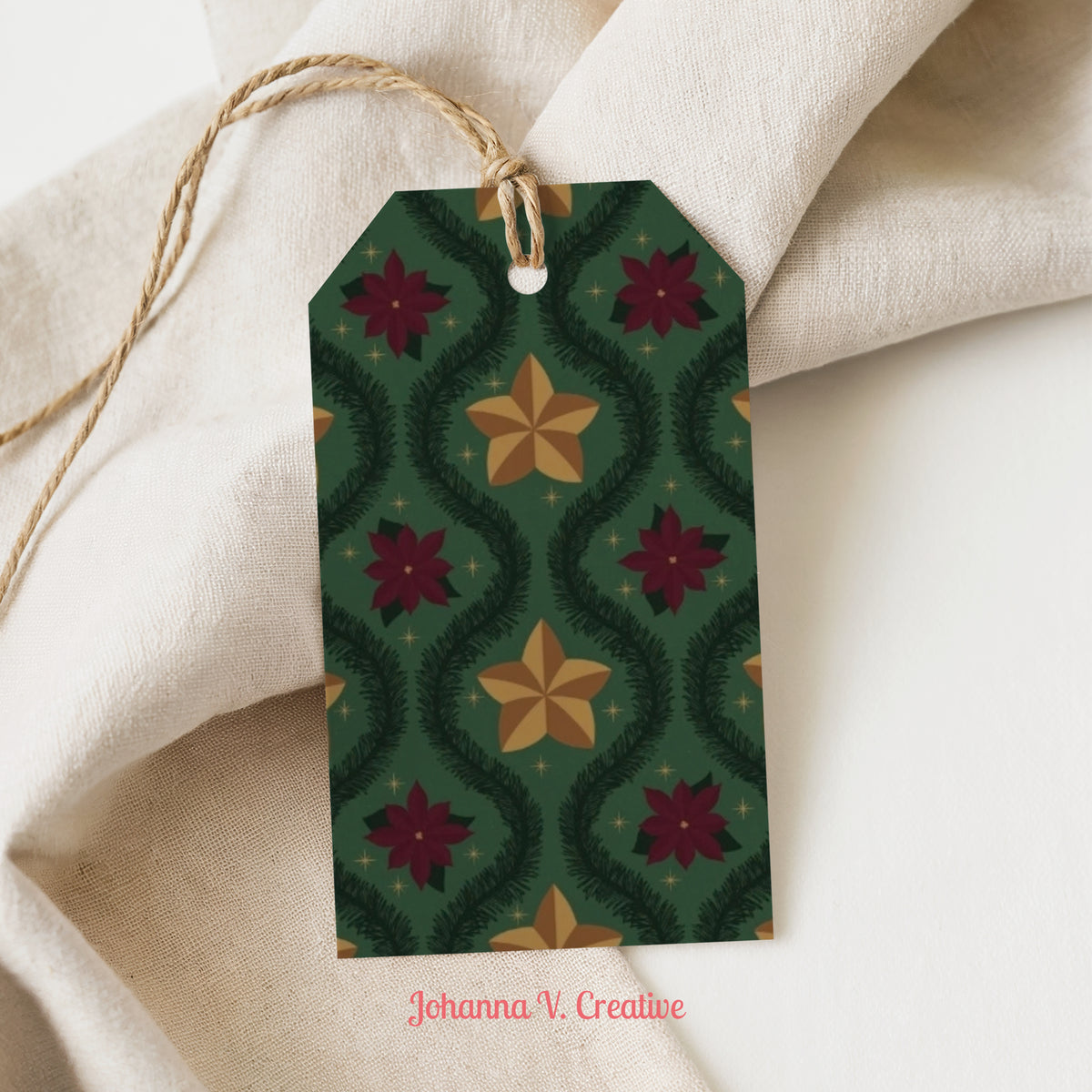 Printable Christmas Gift Tags | 24 Holiday Gift Tag Designs