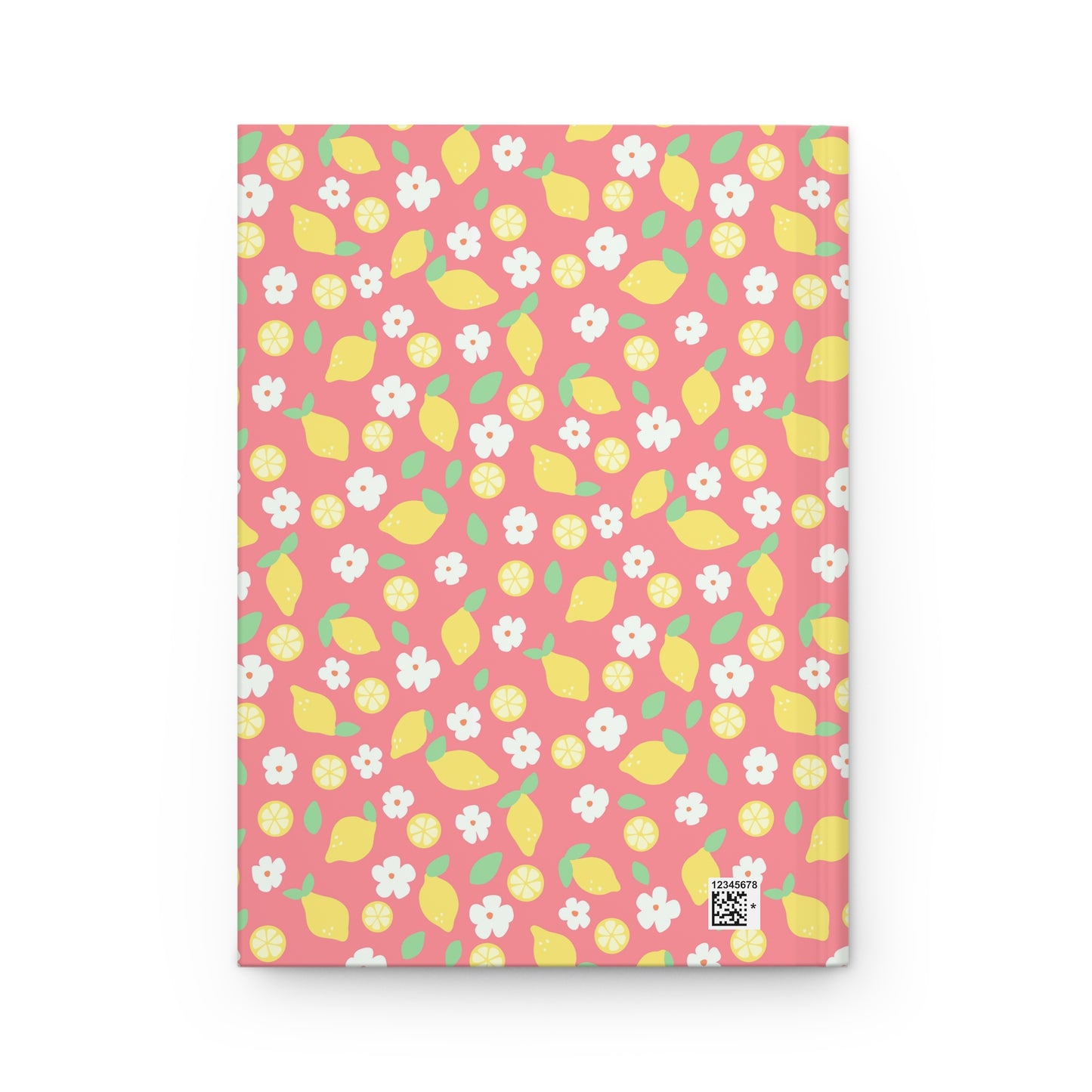 Lemon Blossom Hardcover Journal – Bright Citrus Floral Notebook for Writing, Planning & Creativity