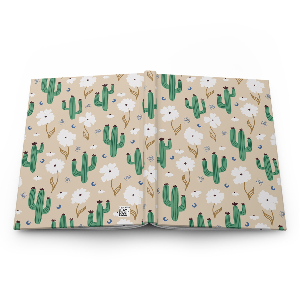 Desert Bloom Cactus Hardcover Journal | Floral Western Notebook