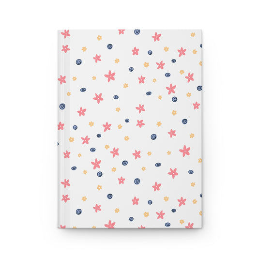 Scattered Blooms Journal – Purple Floral Notebook | Soft Aesthetic Flower Journal | Cozy Minimal Writing & Reflection Notebook