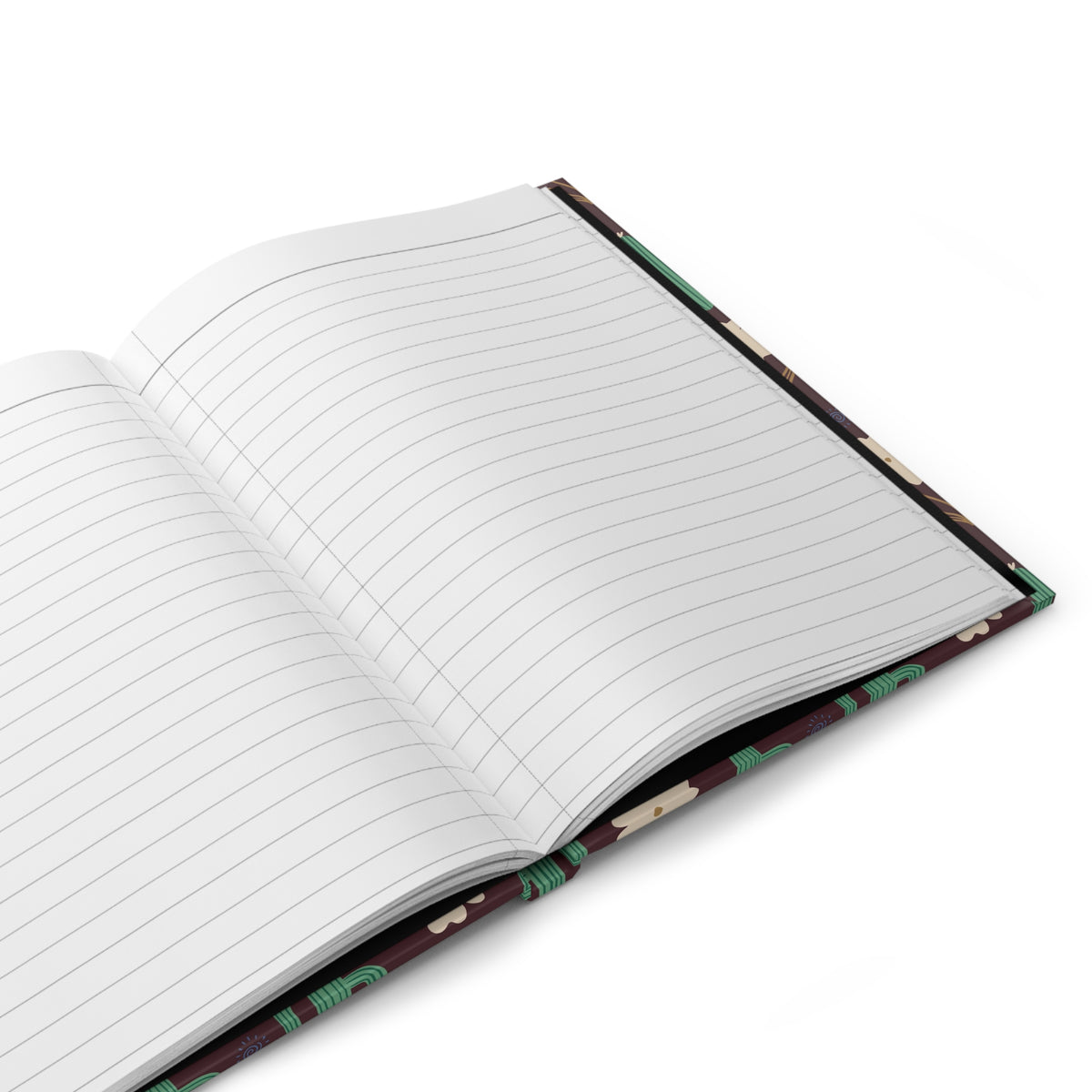 Cactus & Wildflower Hardcover Journal | Burgundy Desert Floral Notebook