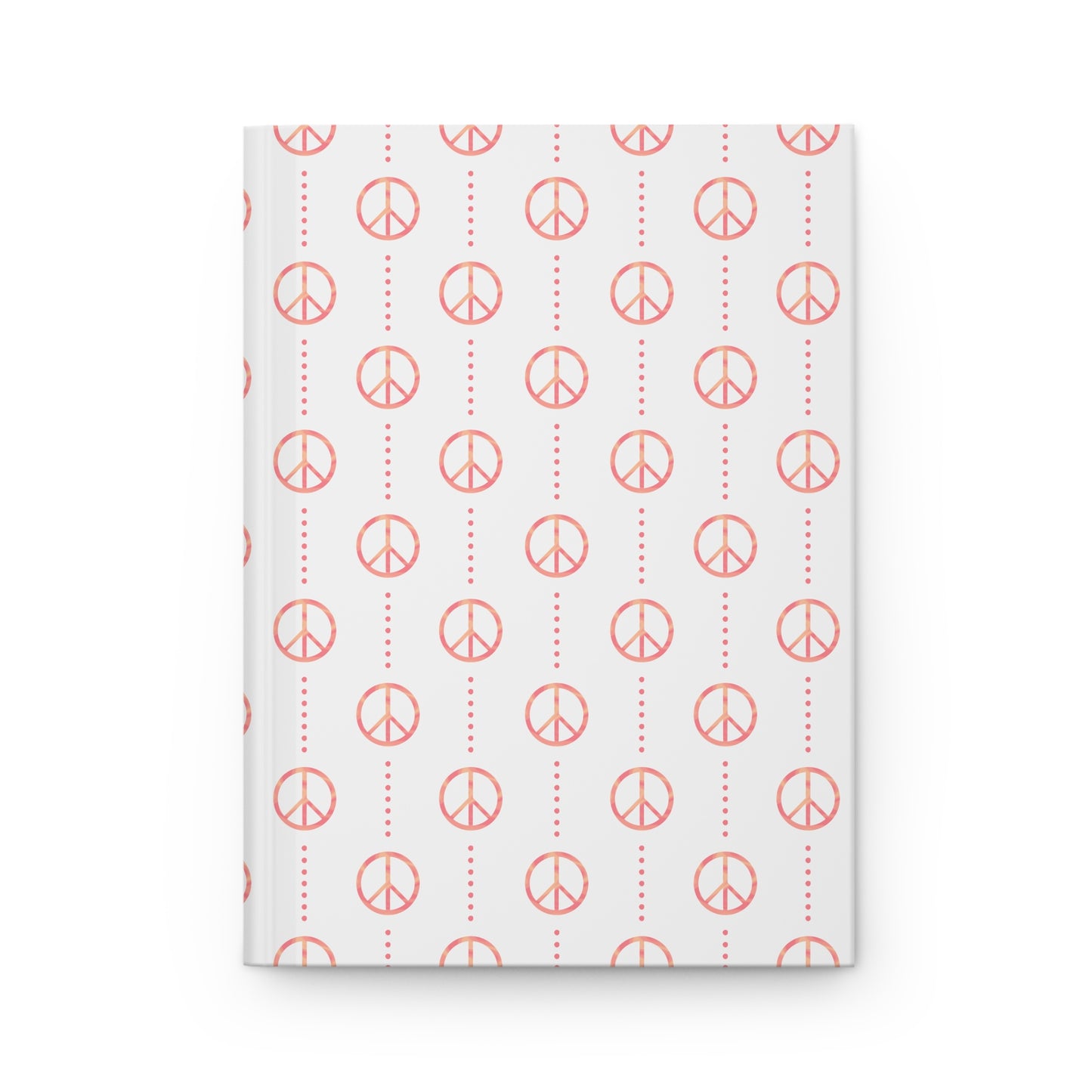 Retro Sunset Peace Sign Journal | Retro Notebook | Colorful Writing Journal | Boho Notebook for Journaling & Planning